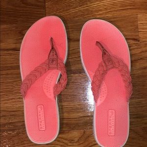 Sperry Coral Flip Flops
